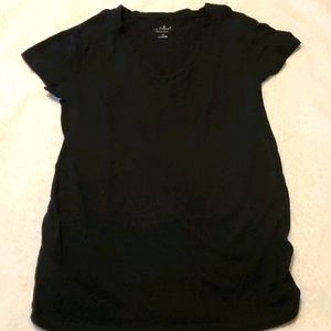 Maternity XS and Small V-neck black and green t-shirts